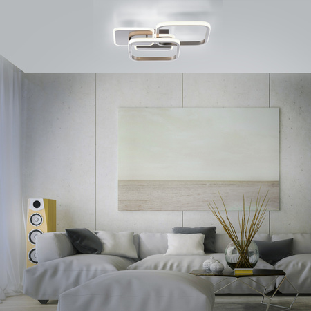 Lampa sufitowa LED 3000K w kolorze stalowym SEVENT 14117-55