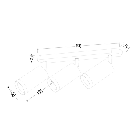 Oprawa Mica Spot Złoty 3xGU10 ML1149