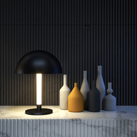 Metalowa czarna lampka stołowa LED 3000K Ray Z012TL-L8B3K Maytoni