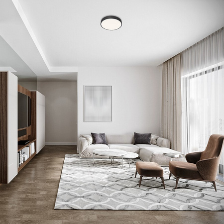 Lampa sufitowa plafon czarny TESIA LED Rabalux 3314