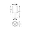 Lampa stołowa NIRA 3xE14 Zuma Line MT3523-3S-EBCN