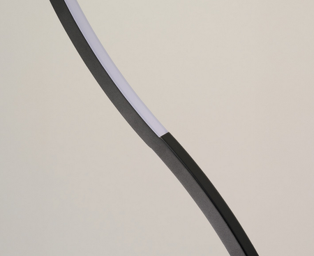 Czarna długa lampa wisząca 560cm na antresole FLOW 41 PENDANT 3-STEP DIMM 3000K BK Azzardo AZ6819