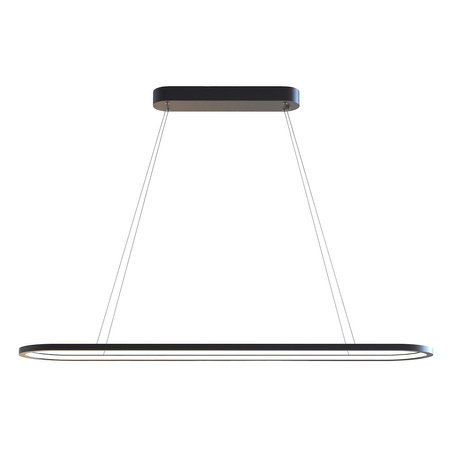 Lampa wisząca owalna Saturno 30W LED CCT Czarny Milagro ML2957