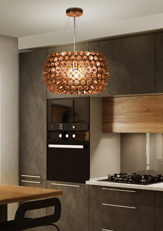 ABROS LAMPA WISZĄCA 40 1X60W E27 MIEDZIANY Candellux 31-09067