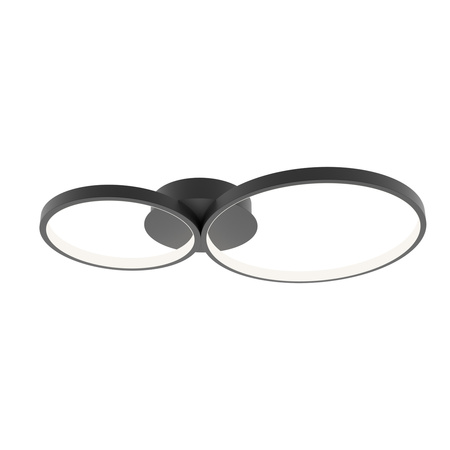 Lampa sufitowa Maver okręgi LED 3000-6000K Italux SPL-20452-2-BK