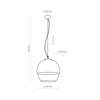 Lampa wisząca BOULETTE TRANSPARENT TK Lighting 3343