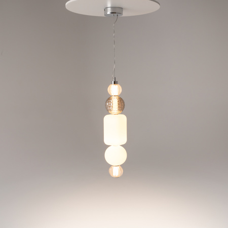Efektowna szklana lampa wisząca LED 3000K Collar P069PL-L35G3K1 Maytoni