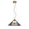Lampa wisząca stożkowy dymiony szklany klosz o średnicy 42cm PRESTO 1xGX53 Candellux Studio 31-51066