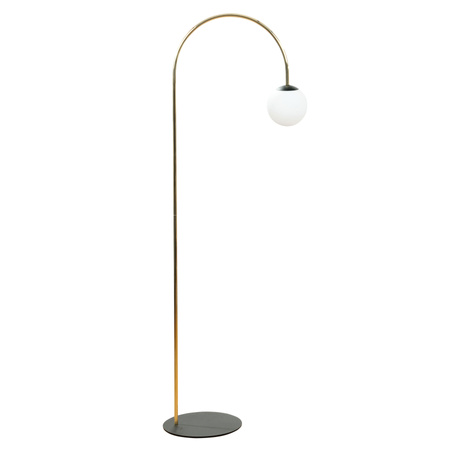 Lampa podłogowa złota łukowa z kulistym kloszem BOW 1xE14 Zuma Line 1279