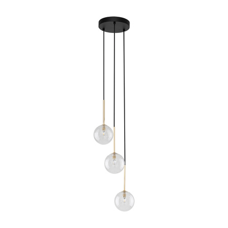 NILOS BLACK / GOLD LAMPA WISZACA 3 TK Lighting 5942