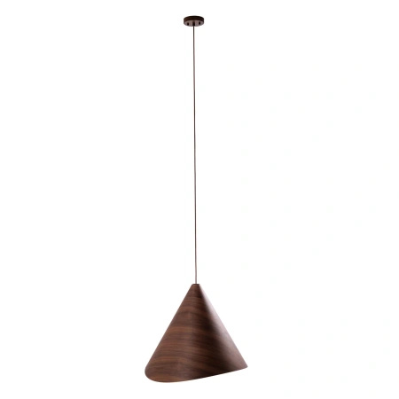 Lampa wisząca o średnicy 61cm - ciemne drewno orzechowe Maxlight P0610 Sakura