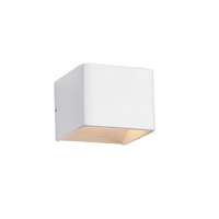 Kinkiet ścienny kwadratowy Owen w kolorze białym Italux MB13006051-6C