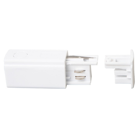 Zasilanie + Zaślepka Do Szynoprzewodu Biały 3-Obwodowy Milagro ML2140