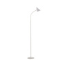 Biała lampa podłogowa z giętkim ramieniem i przełącznikiem przy kloszu PIXIE Just Light 11249-16