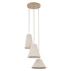 Lampa wisząca trzy abażury z lnu CONEA SABIA 3xE27 Tk Lighting 11203