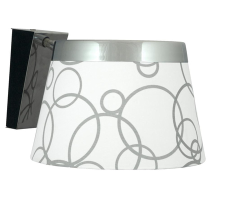 IMPRESJA LAMPA KINKIET 1*60W E27 BIAŁY CHROM Candellux 21-46478