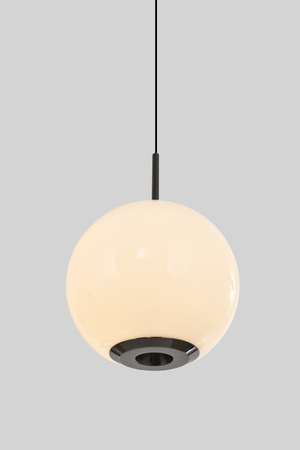 Lampa wisząca jedynka LED Luberon czarny chrom Aviano Lighting 6051-105
