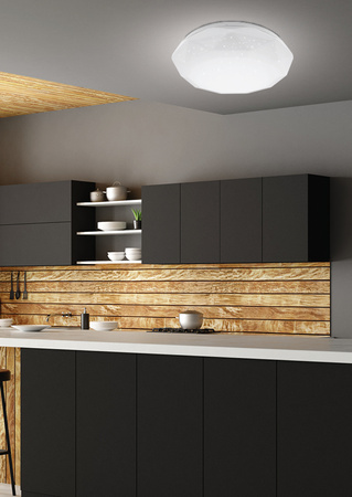 SKY EFECT 1 LAMPA SUFITOWA PLAFON 34 1X10W LED 6500K Candellux 13-62079