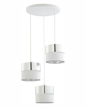 Lampa wisząca HILTON WHITE/SILVER TK Lighting 4350