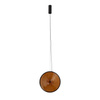 Lampa wisząca szklane koło dekoracyjny klosz w kolorze amber AURA LED Nowodvorski 12233
