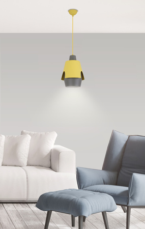 LAMPA WISZĄCA FALUN 1 ŻÓŁTY Candellux 50101149