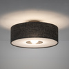 Lampa sufitowa okrągła z tkaniny w kolorze czarny melanż 50cm 1xE27 AMARELA M Nowodvorski 11658