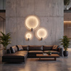 Kinkiet brązowy okrąg LED o średnicy 80cm VEXA BROWN 30W Tk Lighting 18309