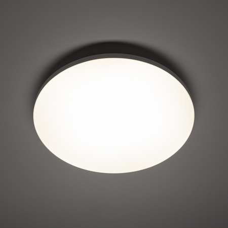 Okrągły plafon z tworzywa 35cm 3000K do korytarza DENIA LED M Nowodvorski 11756