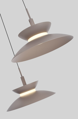 Lampa wisząca trójka okrągła Gubbio kaszmirowa Aviano Lighting 5060-313