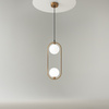 Lampa wisząca RING Maytoni mosiądz MOD013PL-02BS1