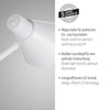 Lampka biurkowa biała PIXIE LED 3000K Just Light 11248-16