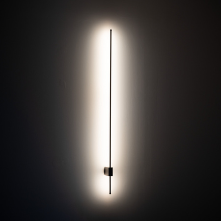 Brązowy liniowy kinkiet 114cm podświetlający ściane LIXA BROWN LED 3000K 18W Tk Lighting 18300