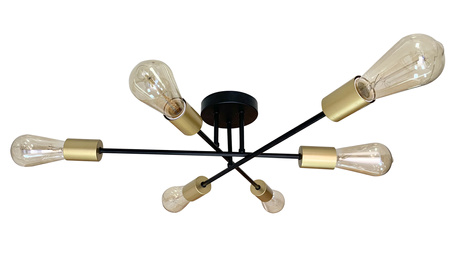 Crespilo lampa sufitowa czarny 6x40w e27  Candellux 36-01245