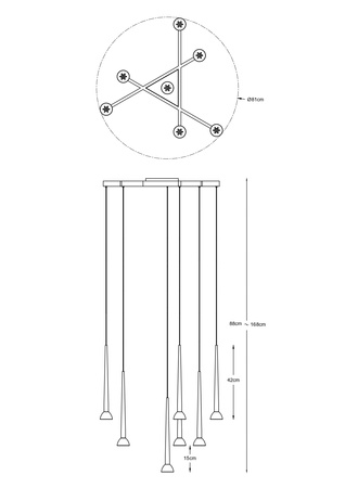 Lampa wisząca BOSTON LED Zuma Line 0603-07C-SDB1