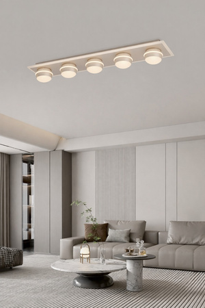 Lampa sufitowa - plafon piątka prosty Biarritz kaszmirowy Aviano Lighting 9047-613
