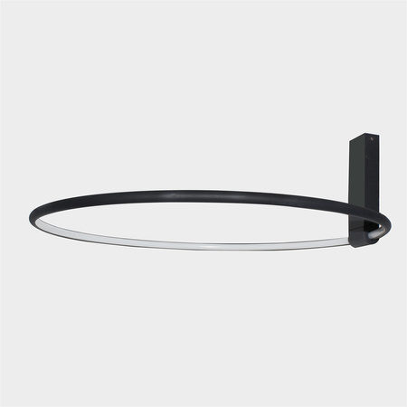 Minimalistyczna lampa sufitowa czarny okręg 60cm VINCENT 60 BK AZZARDO AZ6201