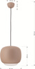 Lampa wisząca jedynka Positano piaskowy nude Aviano Lighting 6026-119