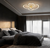Plafon złoty 4 obręcze Azina LED Light Prestige LP-4852/4C GD