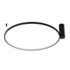 Plafon Ring L duży czarny okrąg 90cm LED CCT Light Prestige LP-909/1C L BK CCT