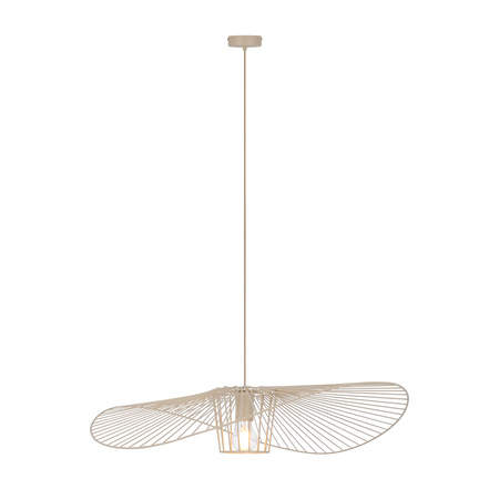 Beżowa, druciana lampa wisząca KAPELUSZ Kaja Lighting KP-21 MINI BEŻ