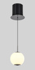 Lampa wisząca jedynka LED Luberon czarny chrom Aviano Lighting 6051-105