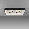 Duży nowoczesny prostokątny plafon LED 90cm x 60cm sterowany pilotem VERTIGO Just Light 14385-18