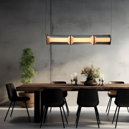 Lampa wisząca Aeris 3 linia dymna LED CCT Light Prestige LP-2137/3L SM