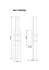Kinkiet złoty IGGLY LED 3000K IP20 Zuma Line WL31929/8W