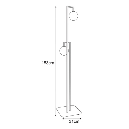 Lampa podłogowa K-5764 z serii PARMA Kaja Lighting