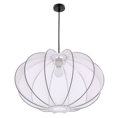Lampa wisząca abażur mist 60 biały kula MELLOW 1xE27 Candellux Studio 31-41975