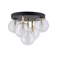 NILOS BLACK / GOLD LAMPA SUFITOWA 5PŁ TK Lighting 758