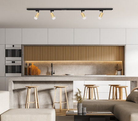 Oprawa do szyny TRACK RICKY Spot Złoty 1xGU10 Milagro ML0690