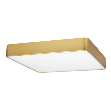 Kwadratowy złoty plafon QUATTRO 30X30 12W LED ZŁOTY IP44 Candellux Studio 10-81940