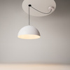 Biała metalowa lampa wisząca o średnicy 35cm 1xE27 Basic colors MOD168PL-01W Maytoni